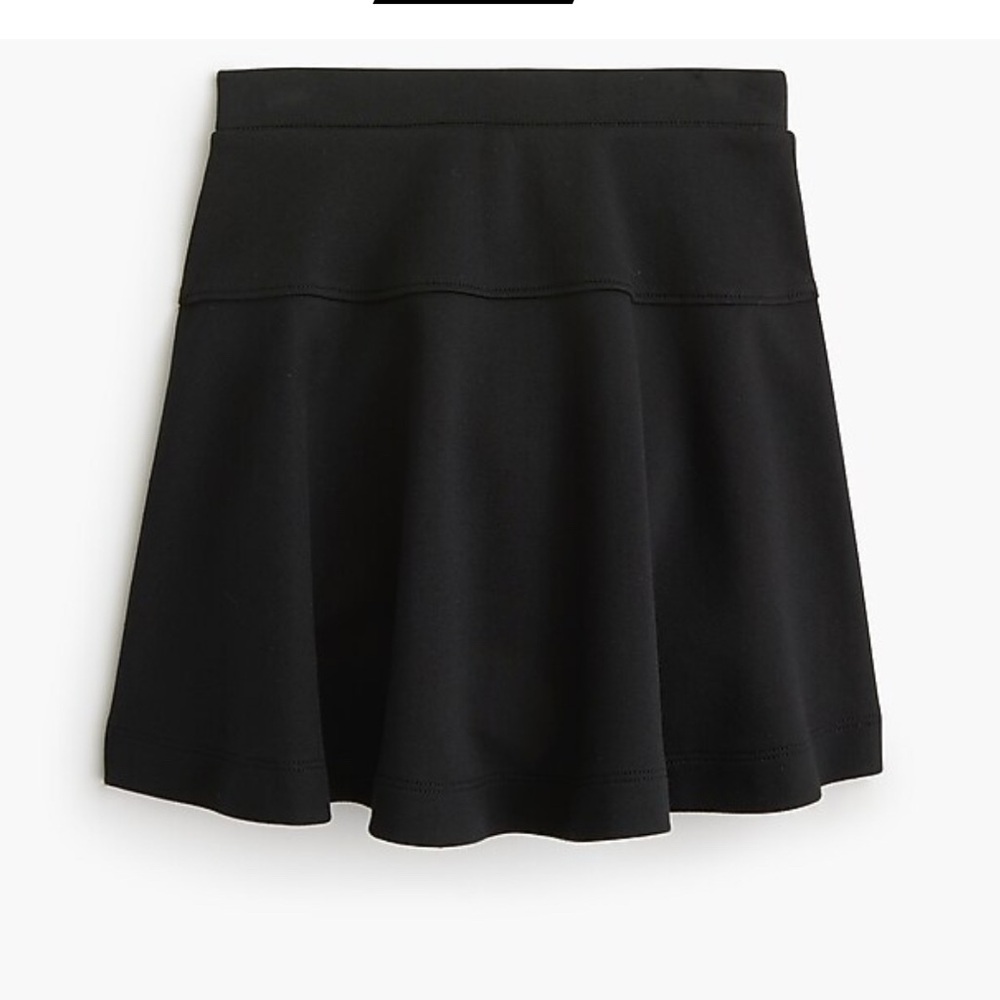 J. Crew Crewcuts Girls Ponte School Uniform Knit Skirt 10 Black NWT
